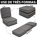 Ver imagem 7 de Puff Solteiro Multiuso 3 em 1 Portátil Colchonete de Espuma Bf Colchões