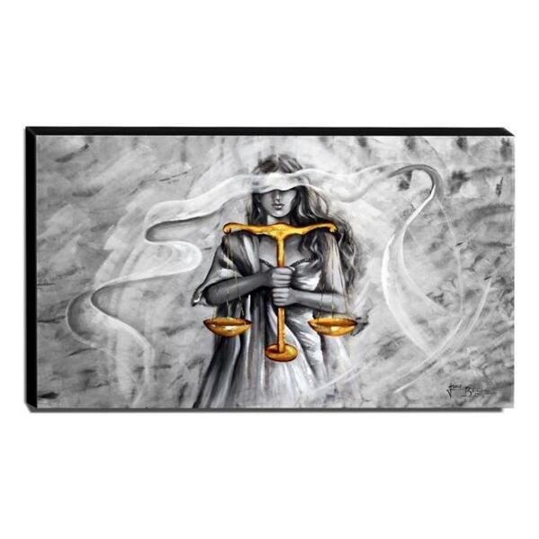 Quadro Decorativo Canvas Deusa da Justiça 60x105cm-QJ20 - 1