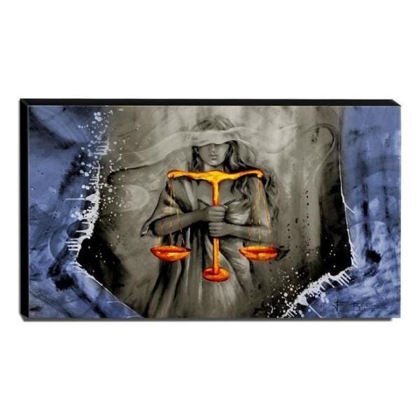 Quadro Decorativo Canvas Deusa da Justiça 60x105cm-QJ19 - 1