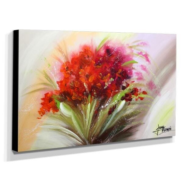 Quadro Decorativo Canvas Floral 60x105cm-QF5 - 2