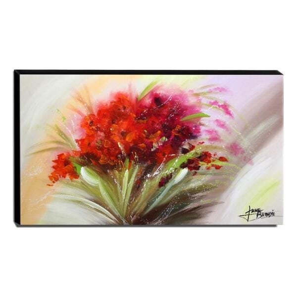 Quadro Decorativo Canvas Floral 60x105cm-QF5 - 1