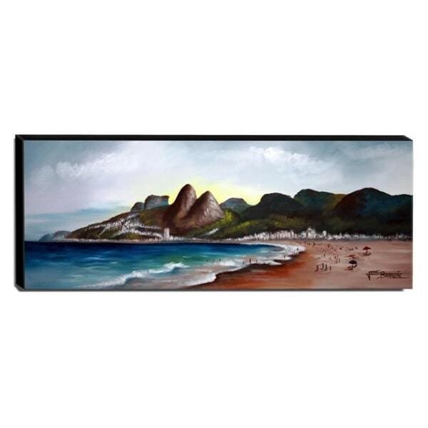 Quadro Decorativo Canvas Leblon 40x105cm - 1