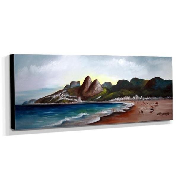 Quadro Decorativo Canvas Leblon 40x105cm - 2