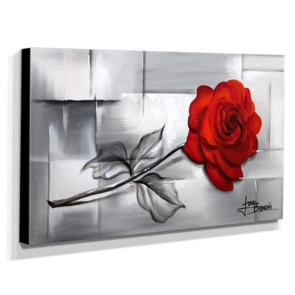 Quadro Decorativo Canvas Rosa 60x105cm - 2