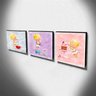 kit 3 Quadros Infantis Anjinha Canvas 30x30cm-INF473 - 3