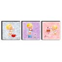 Ver imagem 1 de kit 3 Quadros Infantis Anjinha Canvas 30x30cm-INF473