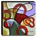 Ver imagem 1 de Quadro de Pintura Abstrato 60x60cm-1801