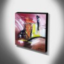 Ver imagem 3 de Quadro de Pintura Abstrato 60x60cm-1800