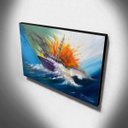 Ver imagem 3 de Quadro de Pintura Barco Atingido 80x120cm-1804