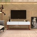 Ver imagem 1 de Rack 140cm Industrial Vintage Base Metalon Cobre 4 Opções de Cores Exclusivas:branco
