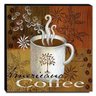 Quadro Cozinha Vintage Coffee Canvas 30x30cm-COZ105 - 1