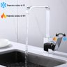 Torneira Banheiro Bica Alta Slim Quadrada Inox Cuba de Embutir - 3