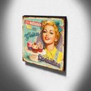 Ver imagem 3 de Quadro Cozinha Vintage Cupcakes Canvas 30x30cm-COZ76