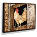 Ver imagem 2 de Quadro Cozinha Vintage Galinha Canvas 30x40cm-COZ156
