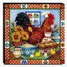 Quadro Cozinha Vintage Galinha Cozinheira Canvas 30x30cm-COZ158 - 1