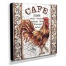 Quadro Cozinha Vintage Galo Café Canvas 30x30cm-COZ166 - 2