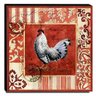 Quadro Cozinha Vintage Galo Canvas 30x30cm-COZ167 - 1