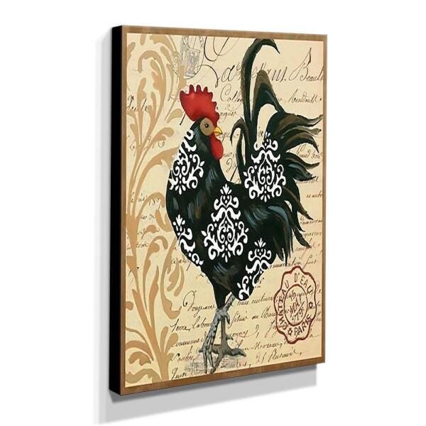 Quadro Cozinha Vintage Galo Canvas 40x30cm-COZ169 - 2