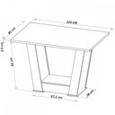 Ver imagem 4 de Mesa de Jantar 4 Lugares Squash Mel/Blonde/Veludo Rosa - Viero Móveis