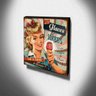 Quadro Cozinha Vintage Sorvete Canvas 30x30cm-COZ82 - 3