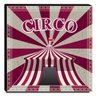 Quadro Infantil Circo Canvas 30x30cm-INF366 - 1