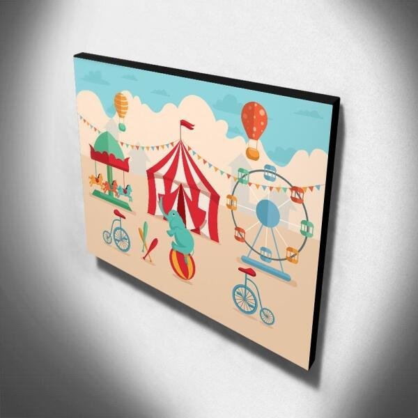 Quadro Infantil Circo Canvas 30x40cm-INF369 - 3