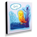 Ver imagem 2 de Quadro Infantil Coruja Canvas 30x30cm-INF121