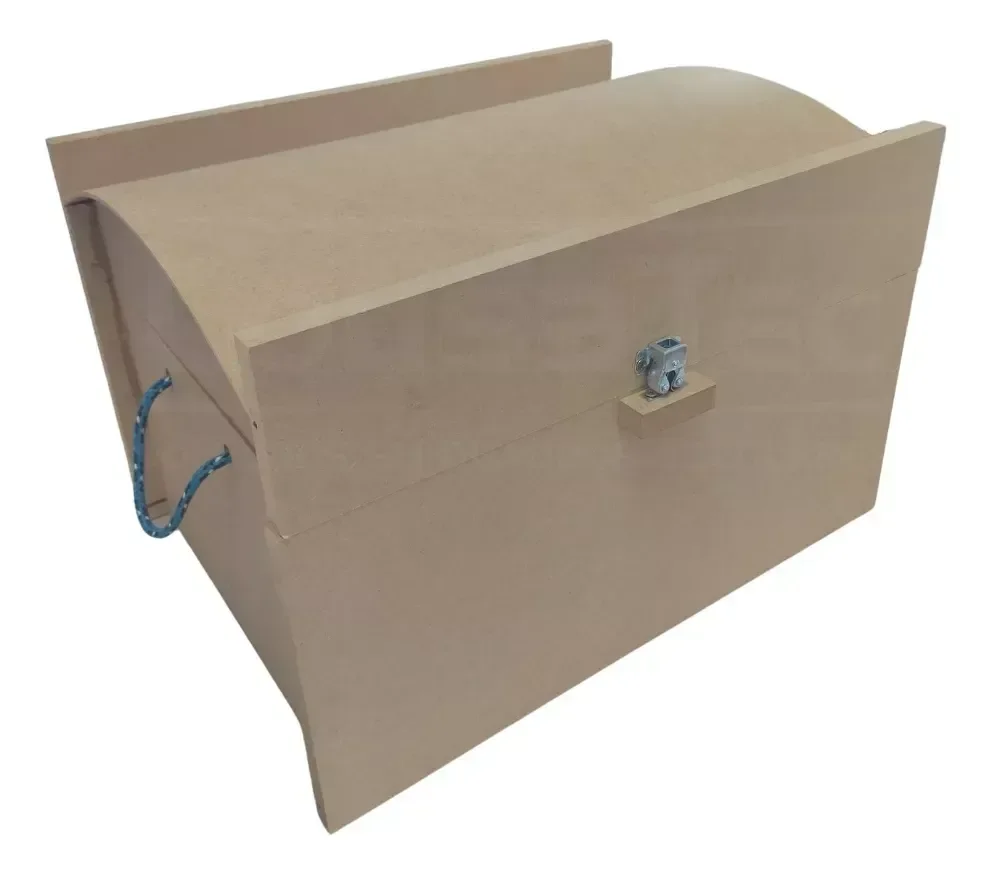 Baú Pedagógico em Madeira com 10 Jogos Infantis 50x32cm - 2