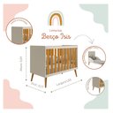 Ver imagem 3 de Berço Americano Isis Areia Acetinado Savana - Reller