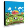 Quadro Infantil Fazendinha Canvas 30x30cm-INF380 - 2