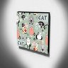 Quadro Infantil Gatos Canvas 30x30cm-INF92 - 3