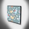 Quadro Infantil Gatos Florais Canvas 30x30cm-INF409 - 3
