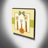 Quadro Infantil Girafas Canvas 30x30cm-INF63 - 3