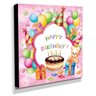 Quadro Infantil Happy Birthday Canvas 30x30cm-INF132 - 2