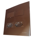 Ver imagem 1 de Conjunto 4x4" Linha Sleek Marrom Alto Brilho