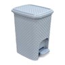 Lixeira Rattan Banheiro Pedal Multiuso Cesto Organizador - 2