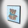 Quadro Infantil Ursinho Canvas 30x30cm-INF233 - 3