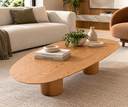 Ver imagem 1 de Mesa de Centro Orgânica Aylin 120x80cm Duo Cone
