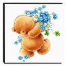 Quadro Infantil Ursinho Canvas 30x30cm-INF433 - 1