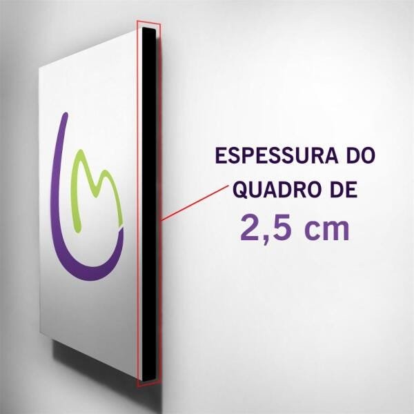 Quadro Infantil Ursinho Canvas 30x30cm-INF433 - 6