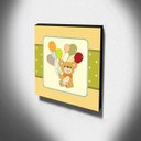 Ver imagem 3 de Quadro Infantil Ursinho Canvas 30x30cm-INF70