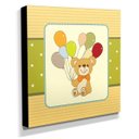 Ver imagem 2 de Quadro Infantil Ursinho Canvas 30x30cm-INF70
