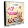 Quadro Infantil Ursinho It's a Girl! Canvas 30x30cm-Inf42 - 2