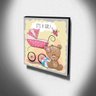 Quadro Infantil Ursinho It's a Girl! Canvas 30x30cm-Inf42 - 3