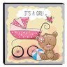 Quadro Infantil Ursinho It's a Girl! Canvas 30x30cm-Inf42 - 1