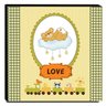 Quadro Infantil Ursinhos Trenzinho Canvas 30x30cm-INF78 - 1