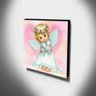 Quadro Infantil Vintage Anjinha Canvas 30x30cm-INF474 - 3