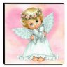 Quadro Infantil Vintage Anjinha Canvas 30x30cm-INF474 - 1