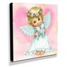 Quadro Infantil Vintage Anjinha Canvas 30x30cm-INF474 - 2