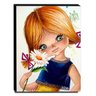 Quadro Infantil Vintage Menina Bonita Canvas 40x30cm-INF515 - 1